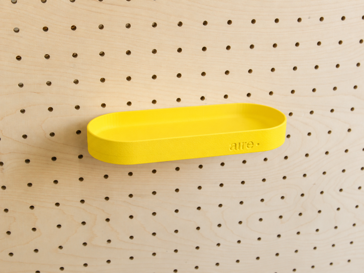 Étagère avec rebords pour pegboard – tablette murale de rangement