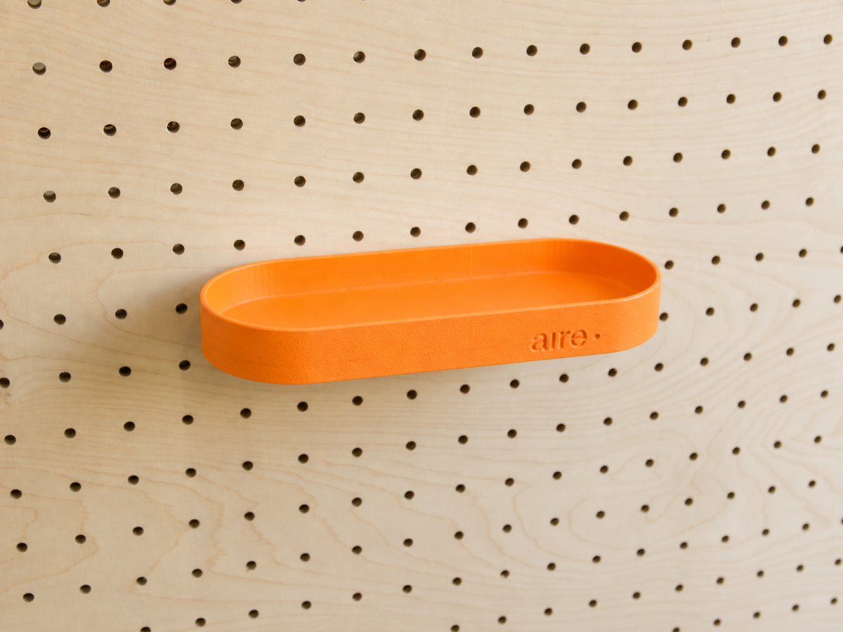 Étagère avec rebords pour pegboard – tablette murale de rangement
