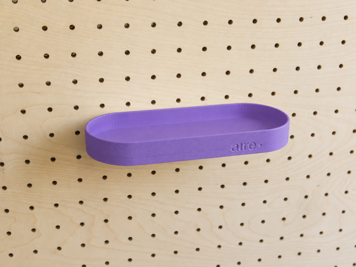 Étagère avec rebords pour pegboard – tablette murale de rangement