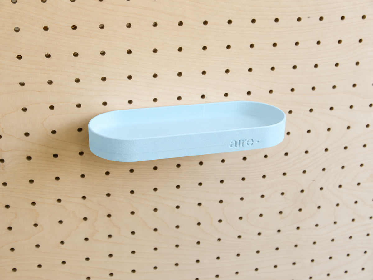 Étagère avec rebords pour pegboard – tablette murale de rangement