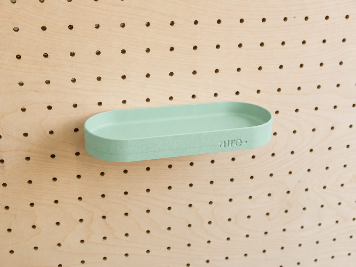 Étagère avec rebords pour pegboard – tablette murale de rangement