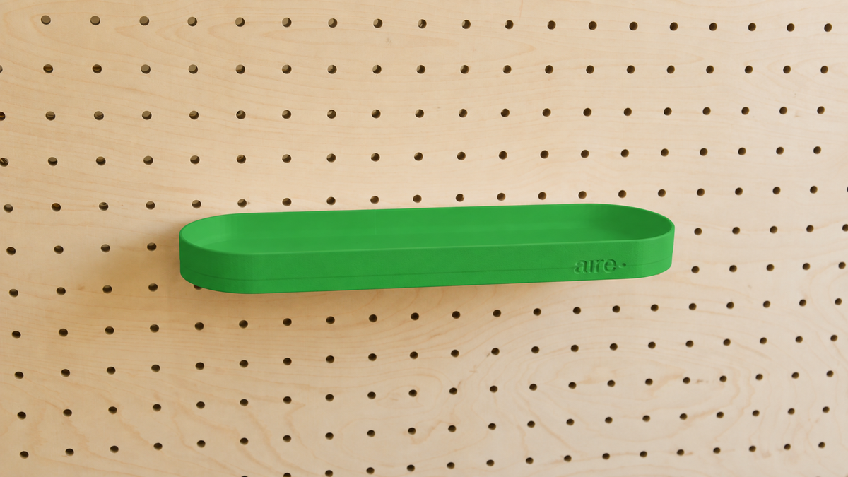 Étagère avec rebords pour pegboard – tablette murale de rangement