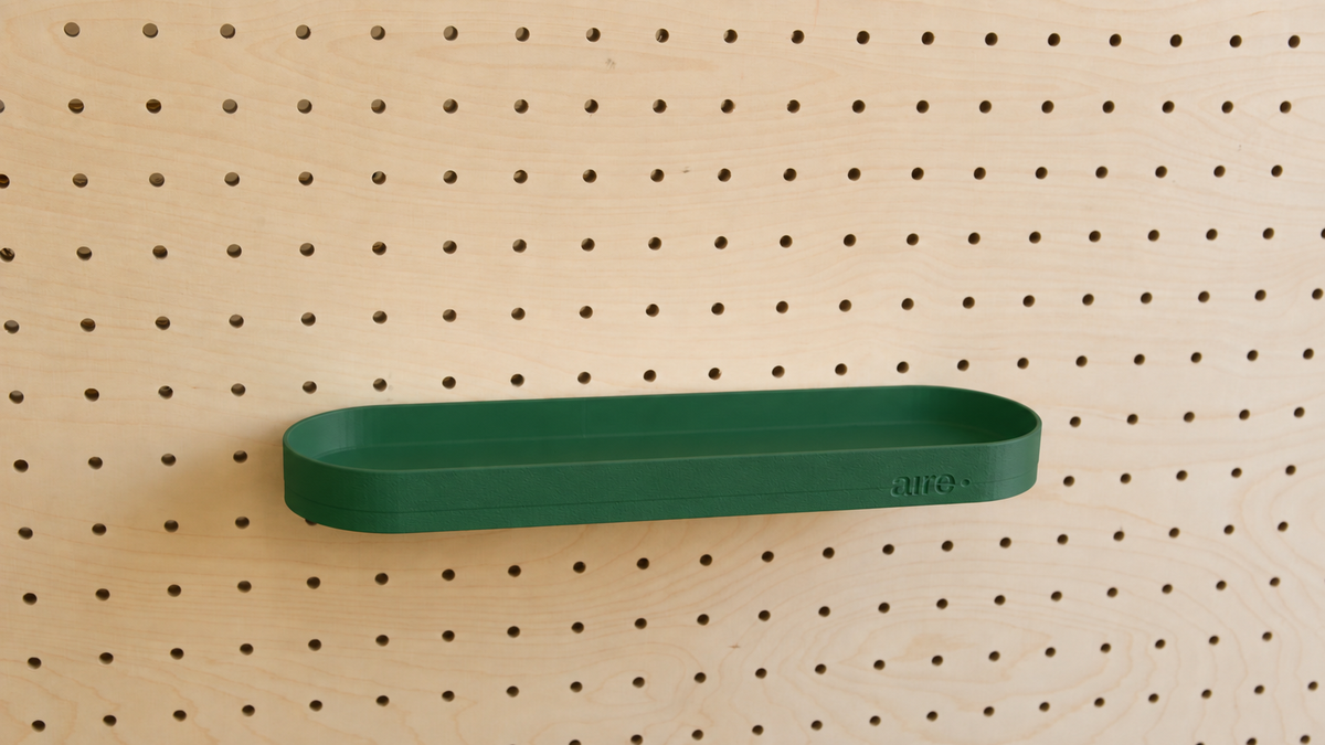 Étagère avec rebords pour pegboard – tablette murale de rangement