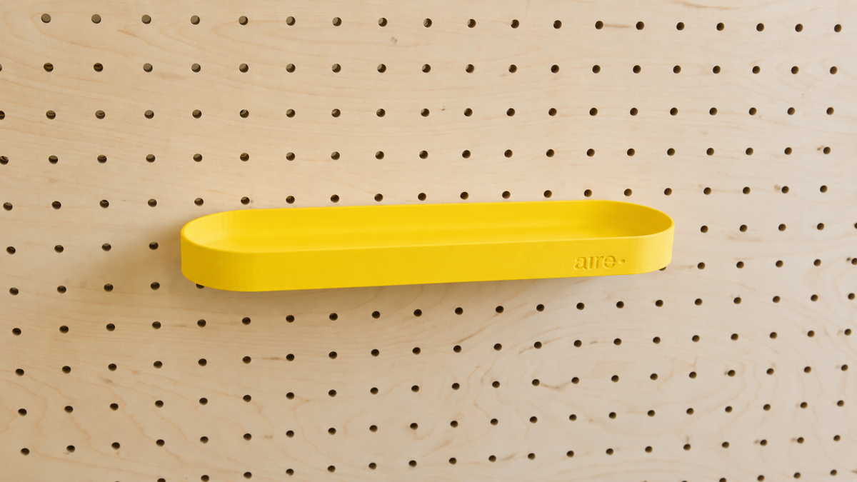 Étagère avec rebords pour pegboard – tablette murale de rangement