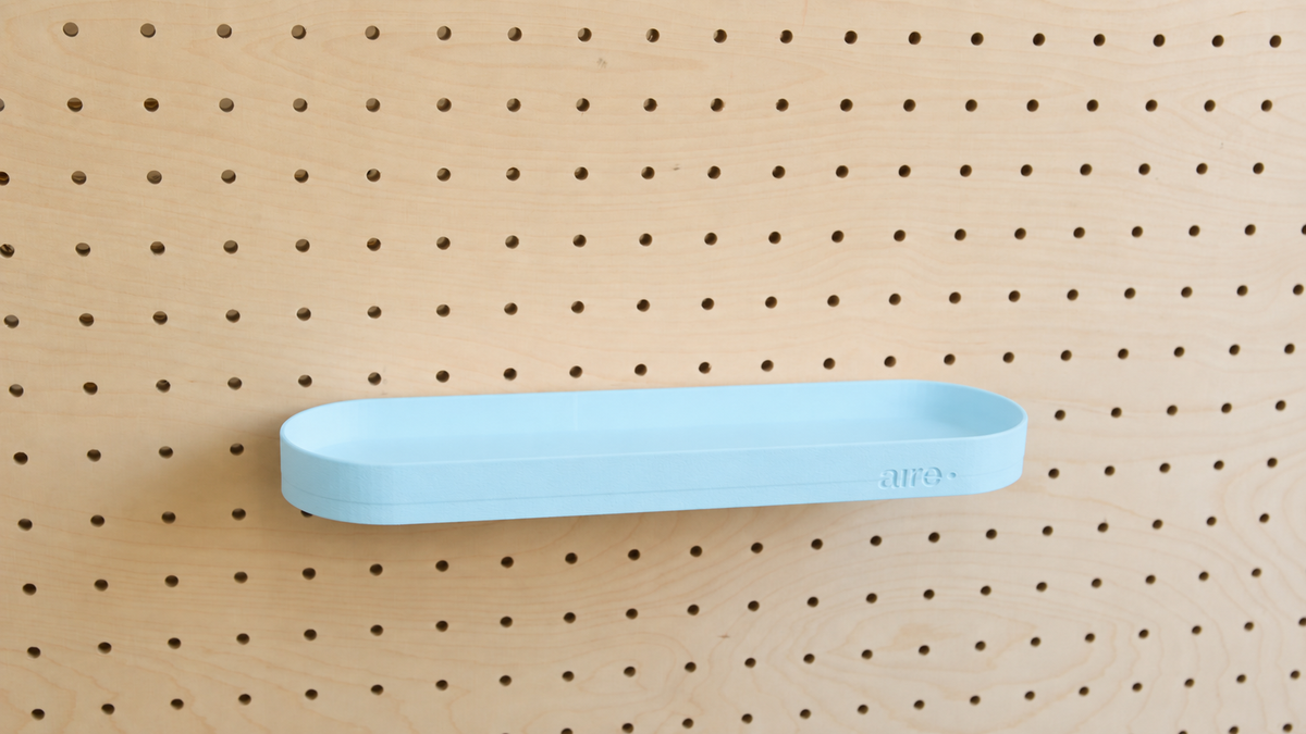 Étagère avec rebords pour pegboard – tablette murale de rangement