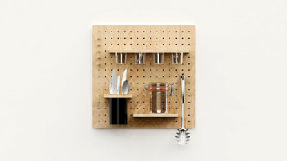 Pegboard Perforated Panel Kit + Office Accessories