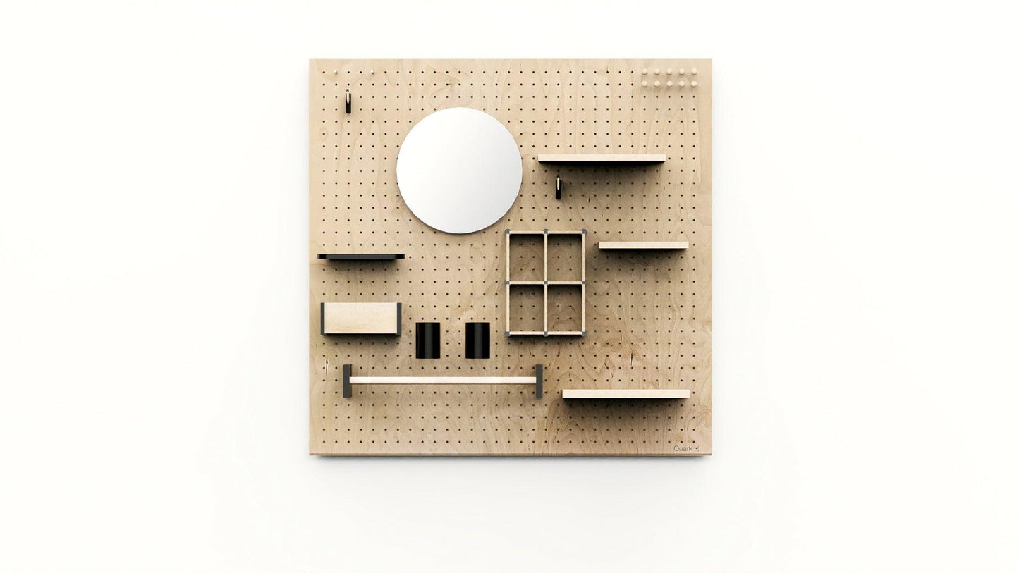 Pegboard Perforated Panel Kit + Office Accessories