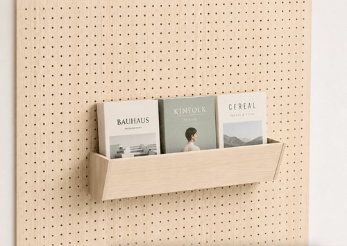 Bac en bois pour pegboard – rangement mural panneau perforé - Accessoires - Aire - A254-1 - 1