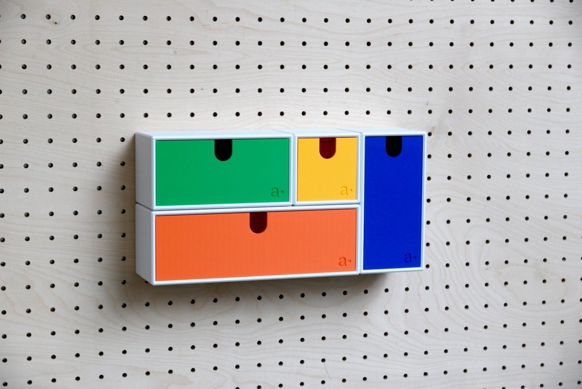 Casiers couleurs - casier multifonction coloré, accessoire pour pegboard - Accessoires - Aire -  - 7