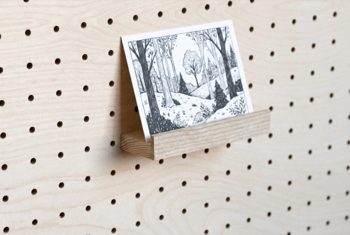 Cimaise en bois pour Pegboard et présentoir pour livre - Accessoires - Aire - A3-1 - 2