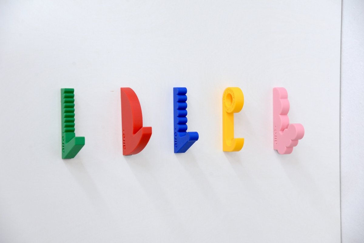 Crochets Muraux Colorés Aire - Patères murales déco et minimalistes - 8 styles différents à découvrir - Crochets - Aire - M189-1 - 3