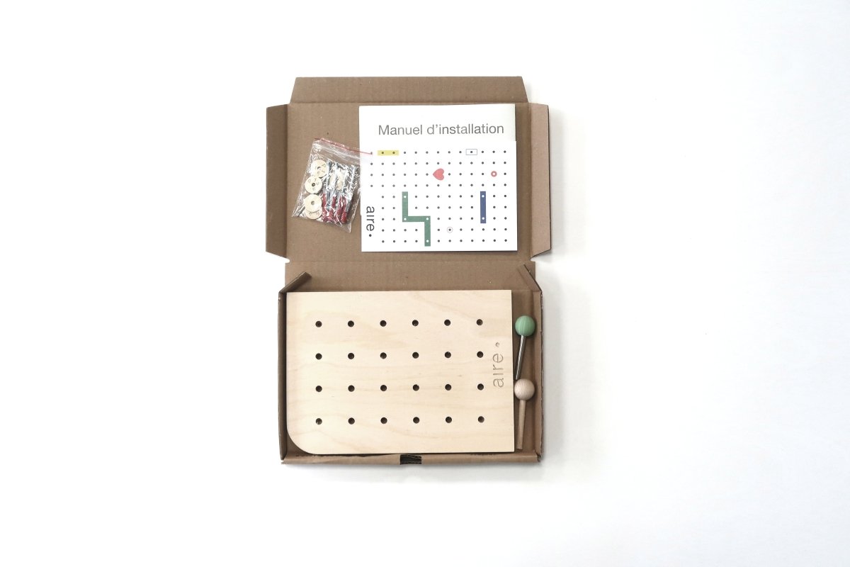 Échantillon pegboard Aire - panneau perforé miniature - Aire - A248-1 - 4