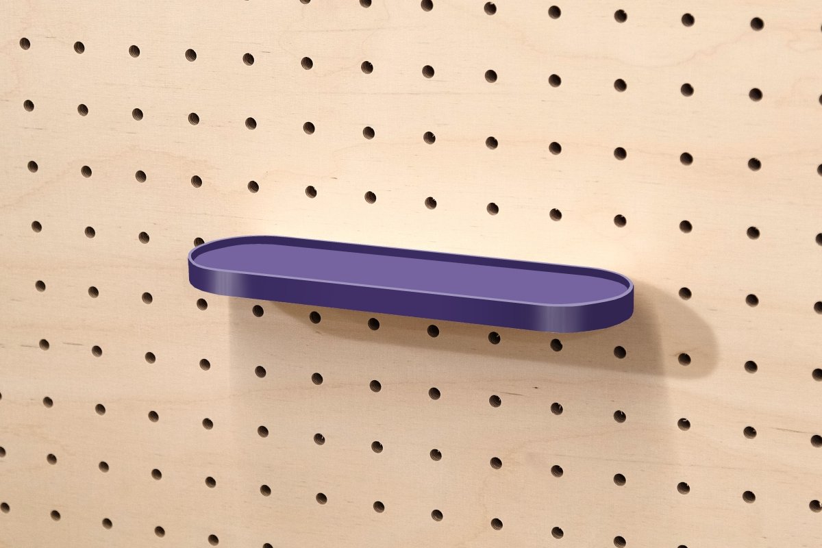 Étagère arrondie - tablette de rangement retro pour Pegboard - Accessoires - Aire - A83-23 - 12