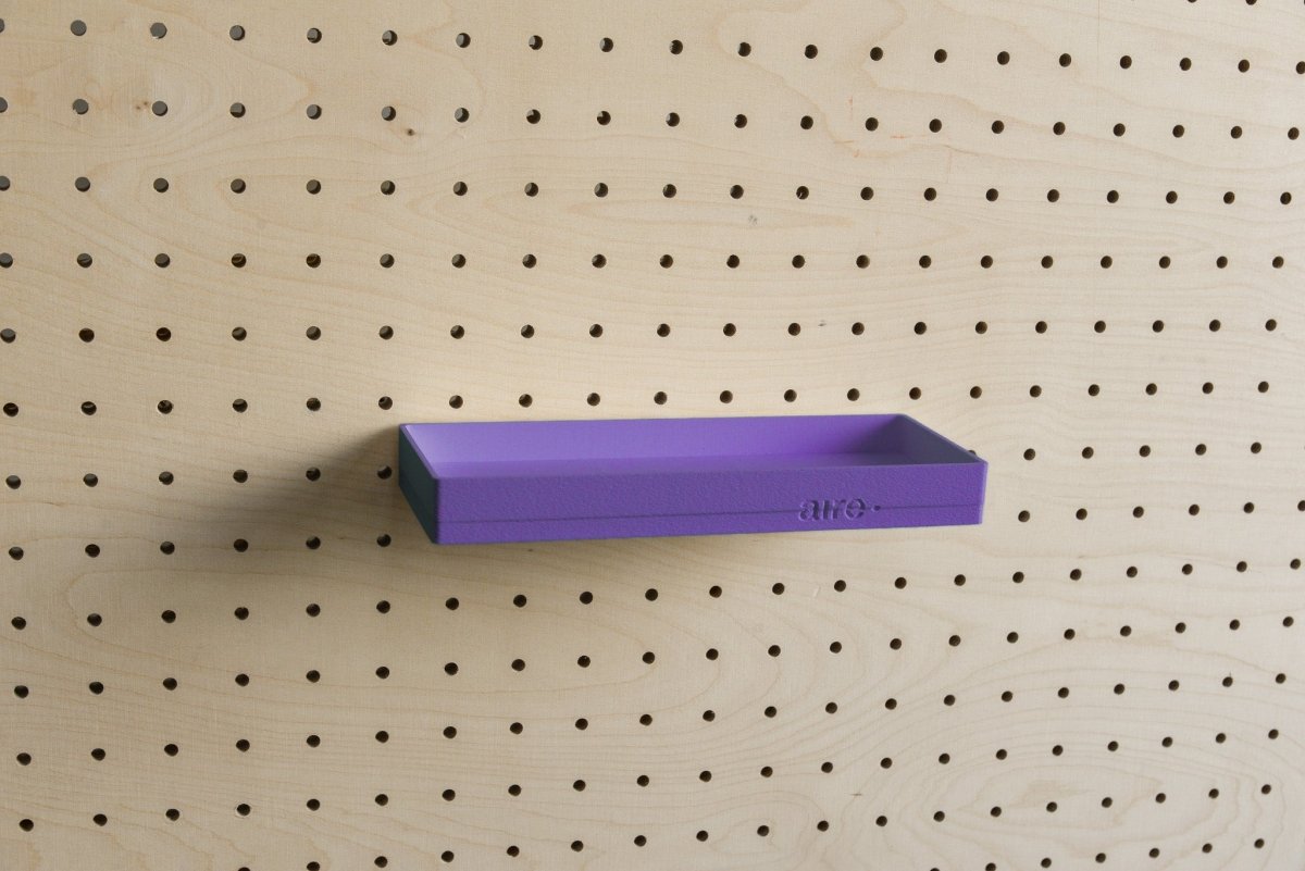 Étagère avec rebords pour pegboard – tablette murale de rangement - Aire -  - 38