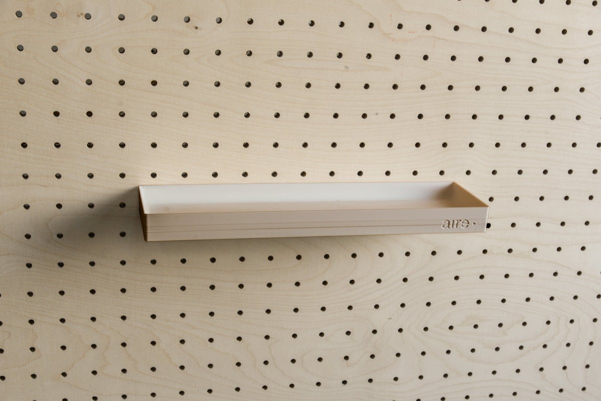 Étagère avec rebords pour pegboard – tablette murale de rangement - Aire -  - 12