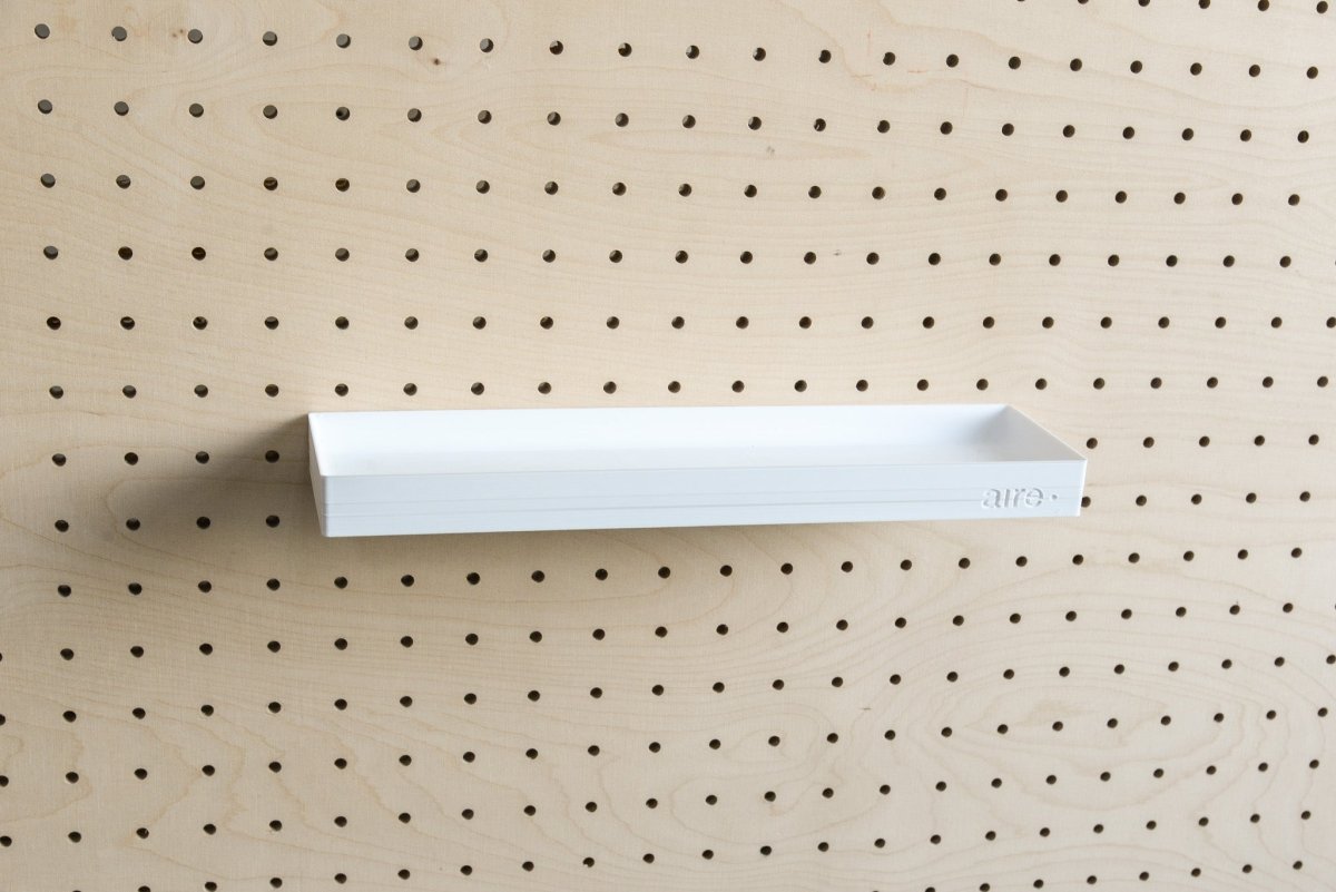 Étagère avec rebords pour pegboard – tablette murale de rangement - Aire -  - 8