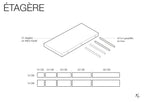 Étagère en bois pour Pegboard - La tablette murale en bois massif pour votre quotidien - Accessoires - Aire - A1-1 - 9