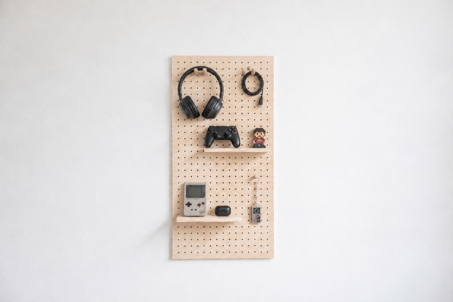 Pegboard aire pour gamer, rangement d'accessoires de jeu