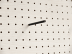 Pasador de color negro para pegboard – varilla de acero inoxidable recubierta – Aire