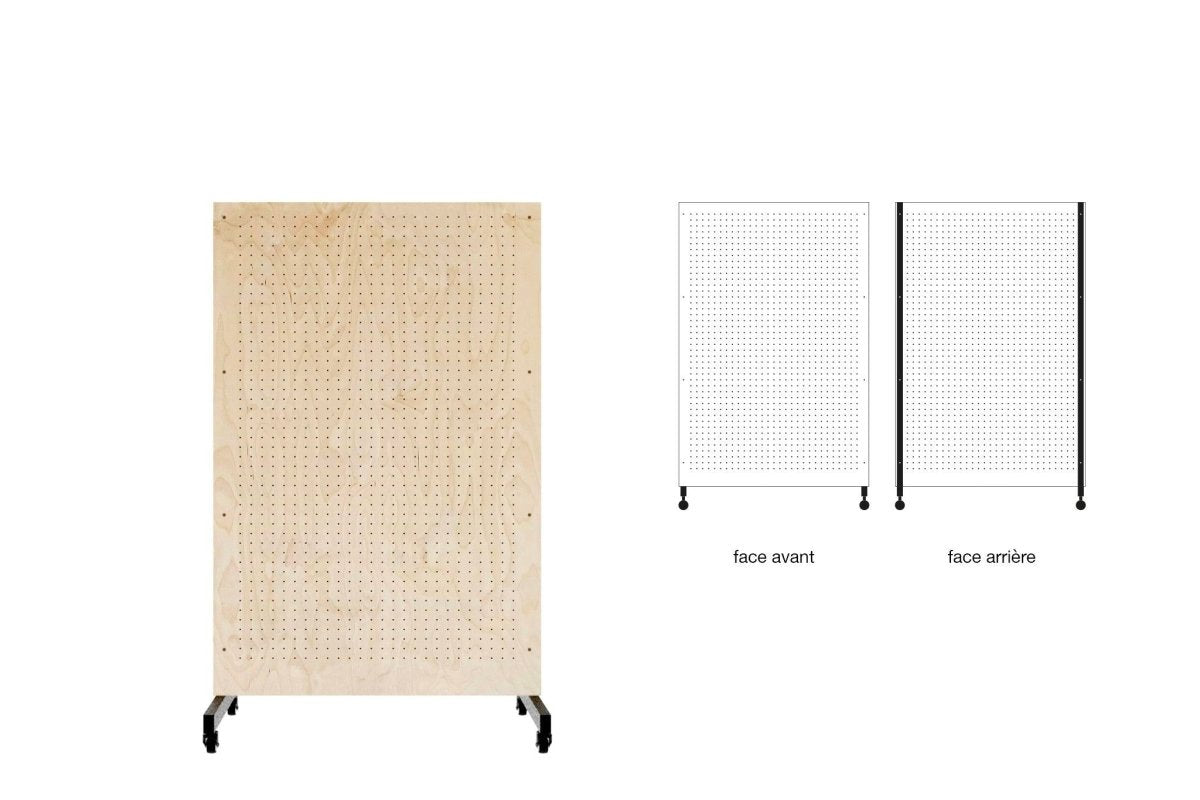 Pegboard autoportant et mobile sur roulettes - Pegboard - Aire - A233-7 - 15