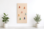 Porte manteau mural pegboard en bois – 7 patères colorées - Aire -  - 1