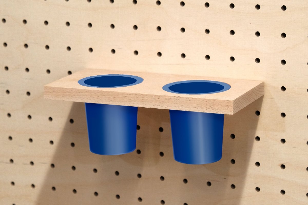 Pot à crayons suspendu pour Pegboard - Accessoires - Aire - A52-28 - 24