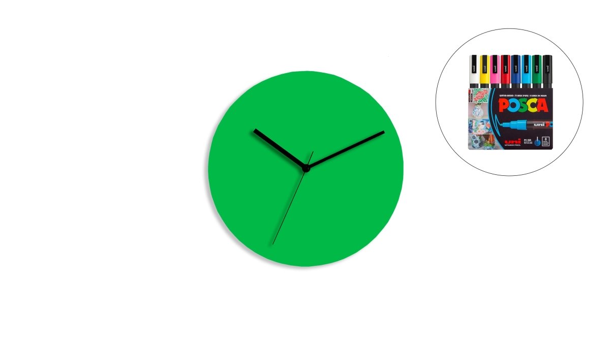 Sketch Clock® : L'horloge colorée créative et personnalisable à l'infini - Horloge - Aire - M195-31 - 33