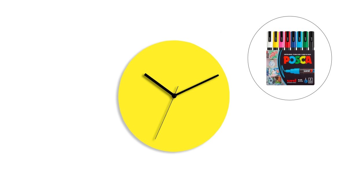 Sketch Clock® : L'horloge colorée créative et personnalisable à l'infini - Horloge - Aire - M195-46 - 58