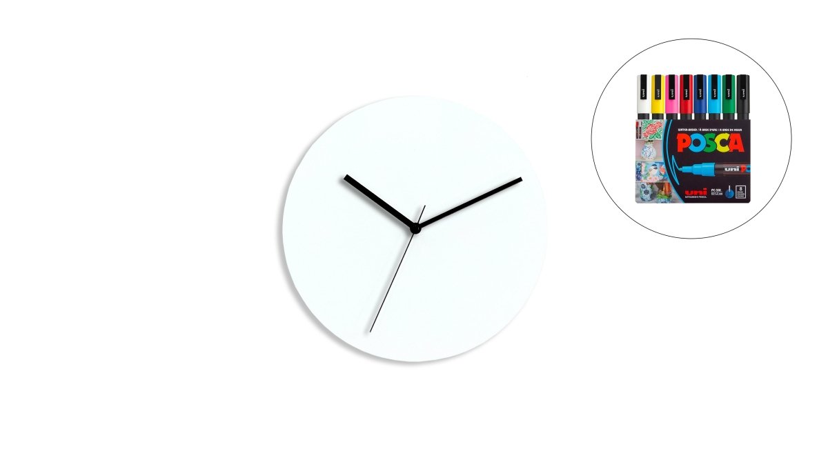 Sketch Clock® : L'horloge colorée créative et personnalisable à l'infini - Horloge - Aire - M195-7 - 17