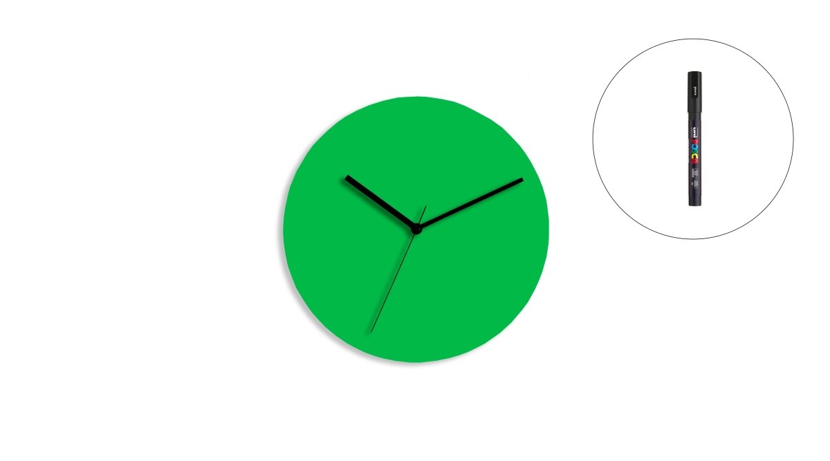 Sketch Clock® : L'horloge colorée créative et personnalisable à l'infini - Horloge - Aire - M195-30 - 32