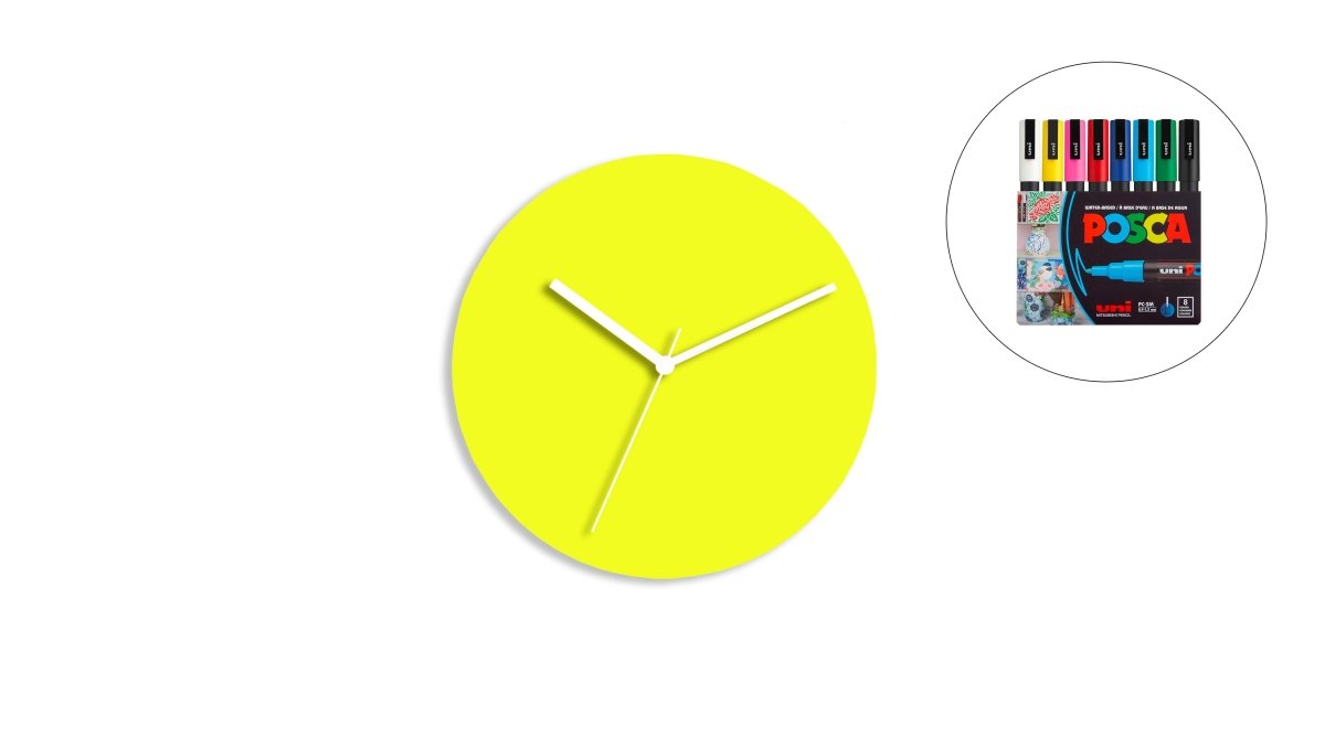 Sketch Clock® : L'horloge colorée créative et personnalisable à l'infini - Horloge - Aire - A212-10 - 46