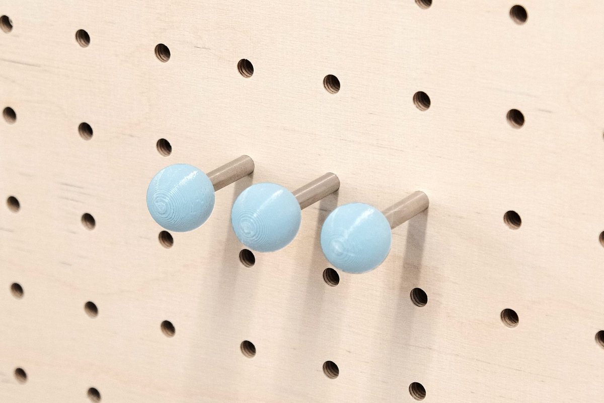 Tourillon coloré - Goupille avec bille de couleur pour Pegboard - Accessoires - Aire - A62-2 - 12