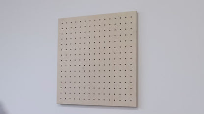 Pegboard Perforated Panel 48 x 48 cm Birch Plywood