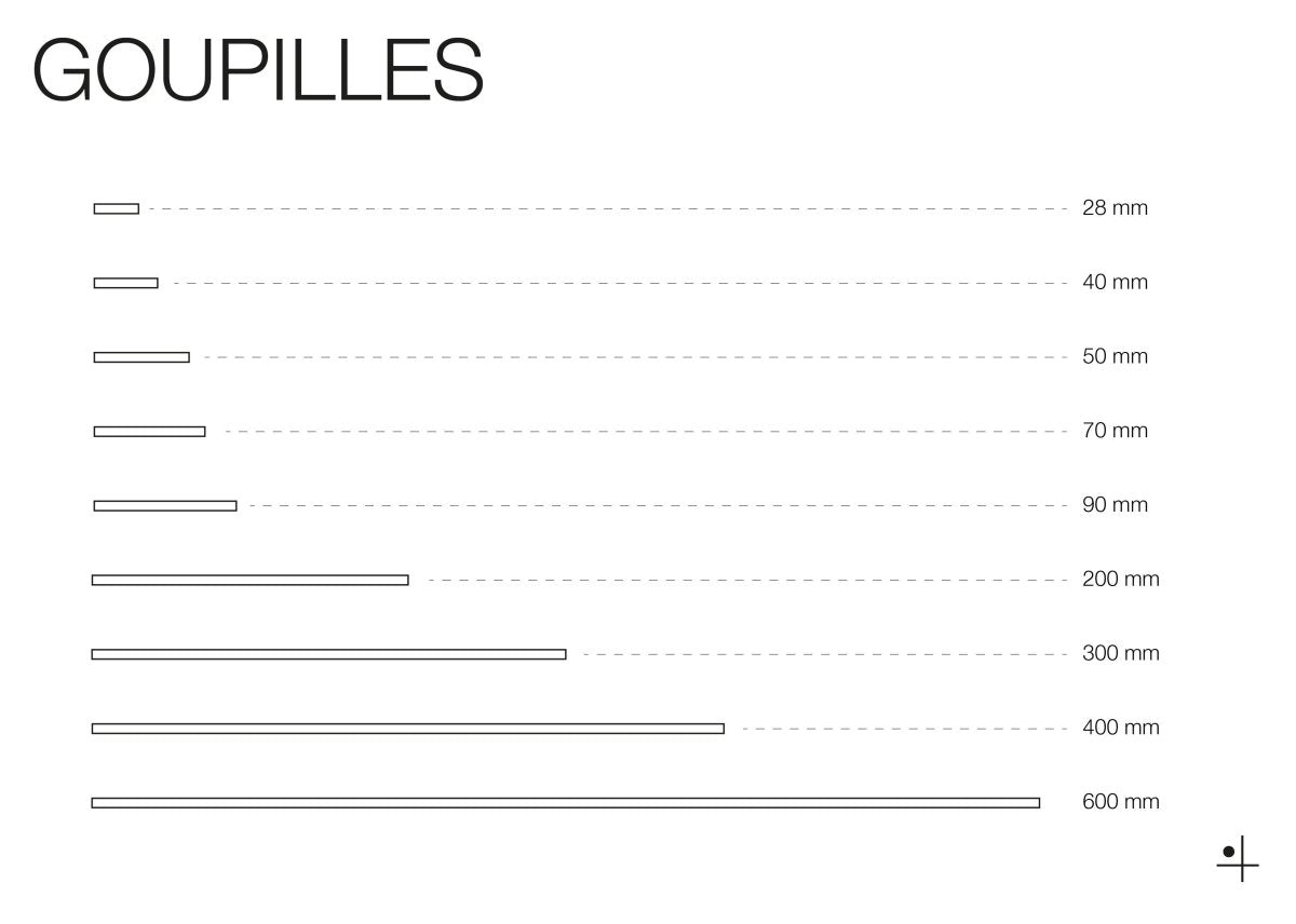 Goupilles - Tiges en inox pour Pegboard - Accessoires - Aire - A135-3 - 6