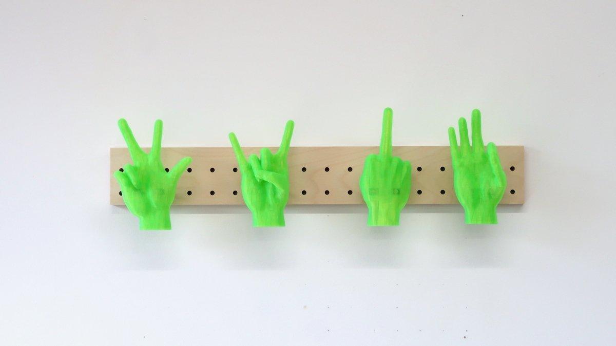 Patère en forme de Main - Déco Maison en impression 3D - Accessoires - Aire - A97-17 - 4