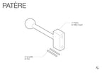Patère - Porte Manteau Mural pour Pegboard - Accessoires - Aire - A79-1 - 6