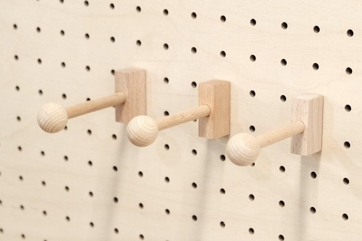 Patère - Porte Manteau Mural pour Pegboard - Accessoires - Aire - A79-1 - 1