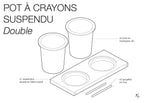 Pot à crayons suspendu pour Pegboard - Accessoires - Aire - A51-17 - 7