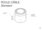 Roule - câble téléphone - Enrouleur de câble pour Pegboard - Accessoires - Aire - A90-17 - 6