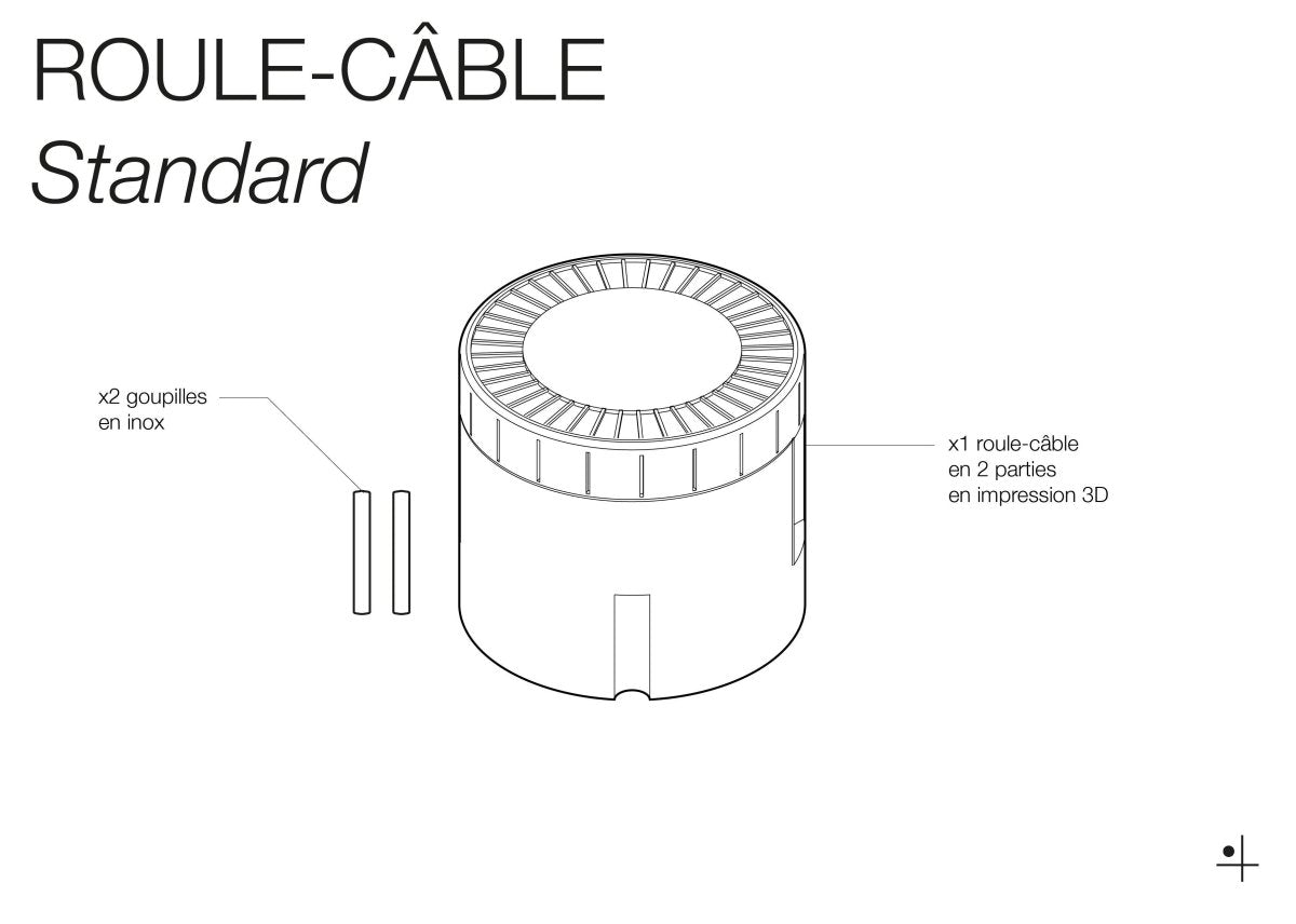 Roule - câble téléphone - Enrouleur de câble pour Pegboard - Accessoires - Aire - A90-17 - 6