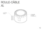Roule - câble téléphone - Enrouleur de câble pour Pegboard - Accessoires - Aire - A90-17 - 7