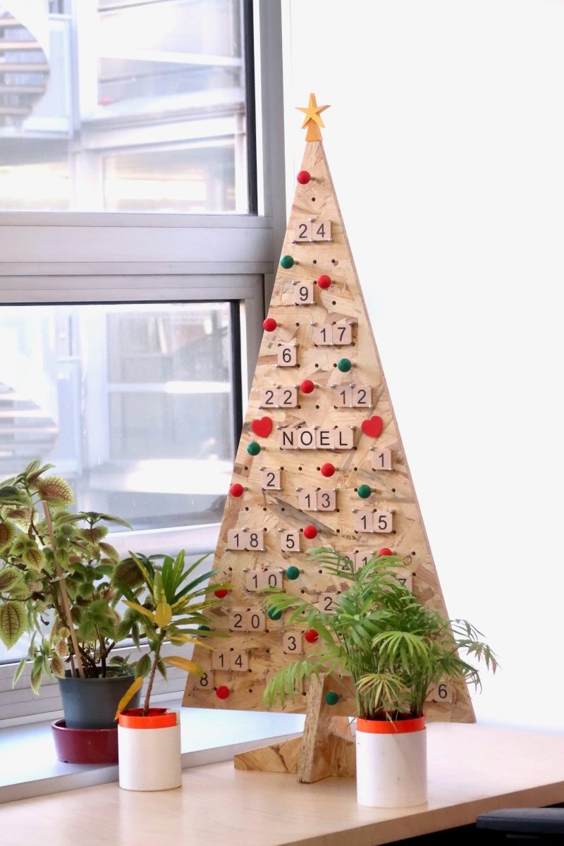 Sapin de Noël en bois écologique et durable - Aire - SAP1-K1 - 12
