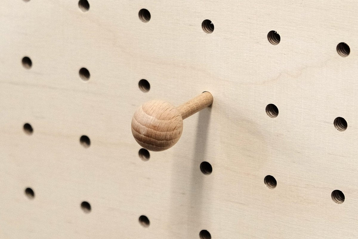 Tourillons en bois pour Pegboard avec billes en bois tournées - Accessoires - Aire - A18-1 - 4