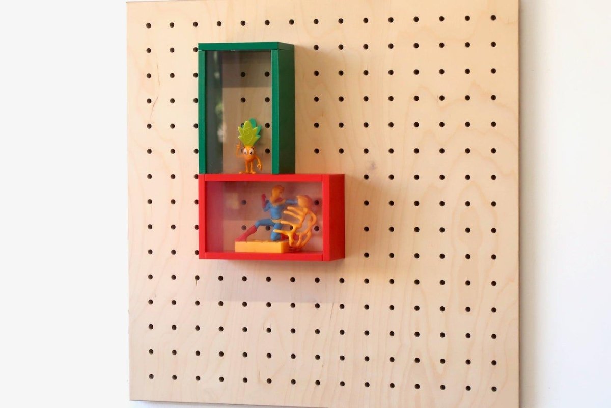 Vitrine produits pour Pegboard - Présentoir produits sur panneau perforé - Accessoires - Aire - A148-17 - 5